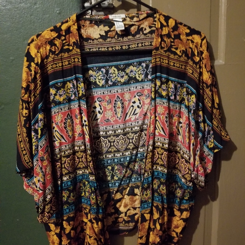 Forever 21 bohemian Pattern Kimono